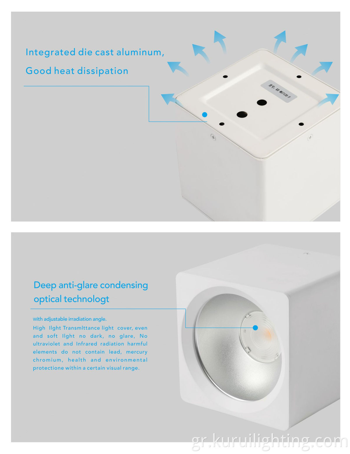 4 Inch Square Surface Downlight